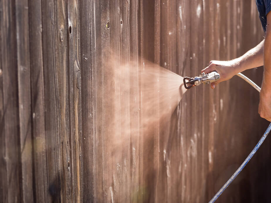 Protective finish and seal for cleaning decks and outdoor surfaces