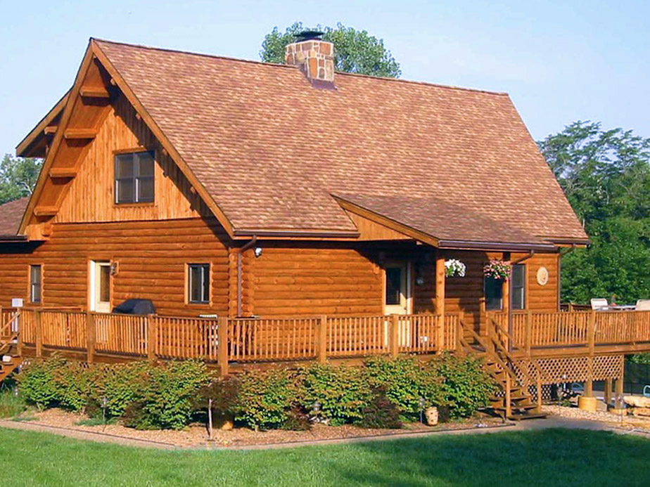 Log home and wood siding stain company in Leawood Kansas