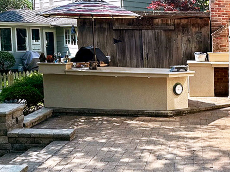 Pressure washing outdoor kitchens for commercial and residential properties in Olathe Kansas
